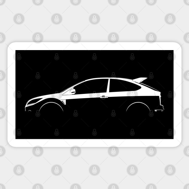 Ford Focus RS500 Mk II Silhouette Sticker by Car-Silhouettes